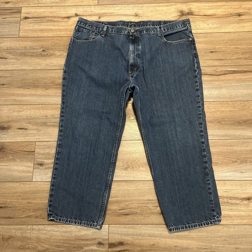 Men's Levis 559 Relaxed Straight Denim Jeans SZ 48x29 Blue Cotton Moder Red Tab